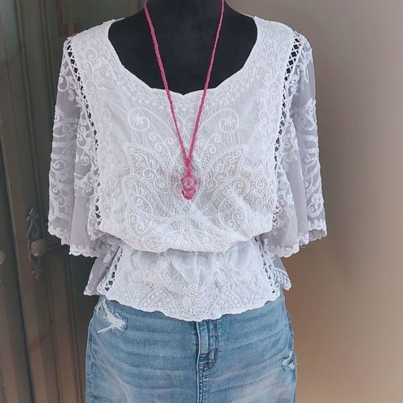 Macrame, Quartz Pink Hemp Necklace Handcrafted - Picture 5 of 13